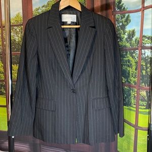 Tahari Pinstriped Jacket